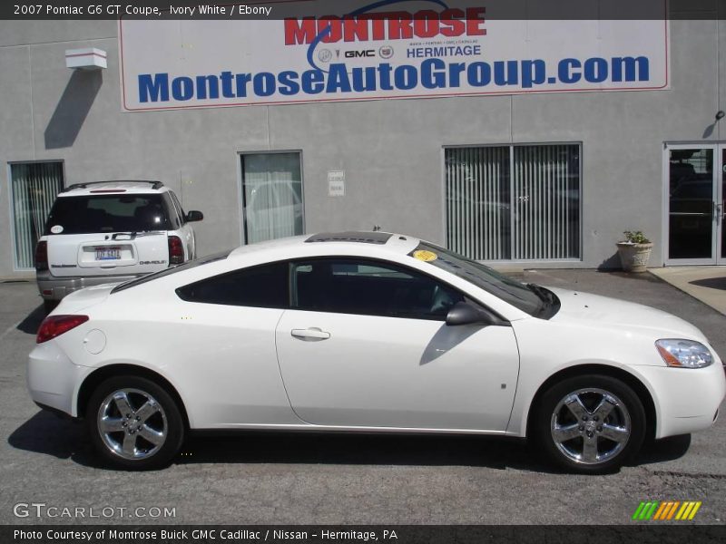 Ivory White / Ebony 2007 Pontiac G6 GT Coupe