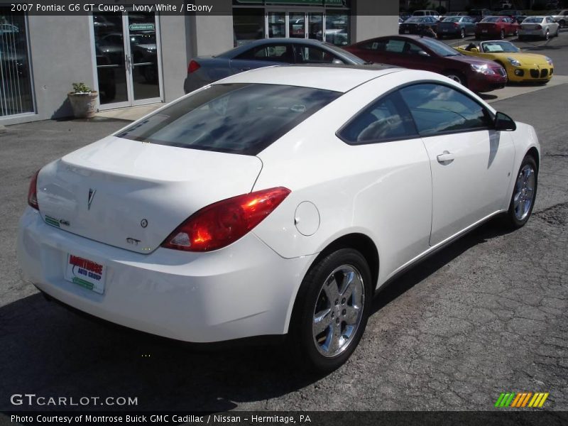 Ivory White / Ebony 2007 Pontiac G6 GT Coupe