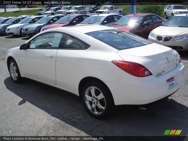 Ivory White / Ebony 2007 Pontiac G6 GT Coupe