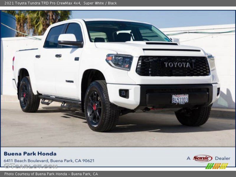 Super White / Black 2021 Toyota Tundra TRD Pro CrewMax 4x4