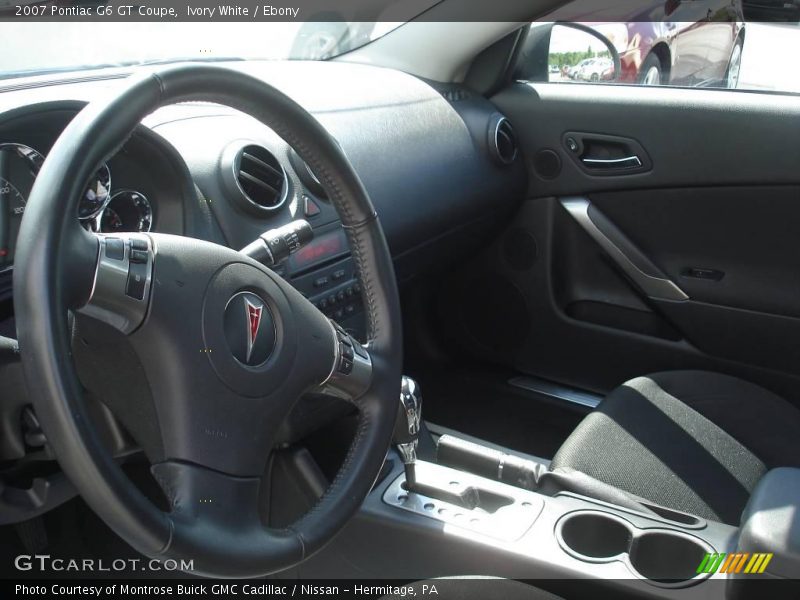 Ivory White / Ebony 2007 Pontiac G6 GT Coupe