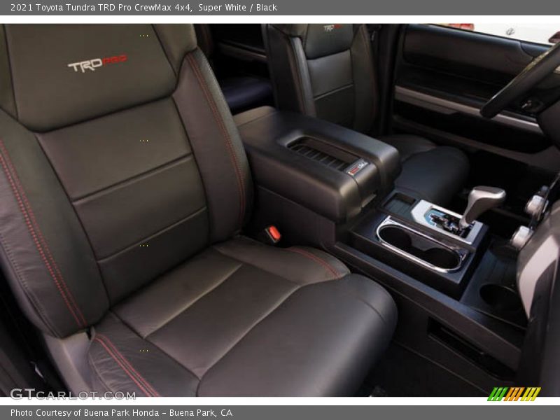Front Seat of 2021 Tundra TRD Pro CrewMax 4x4