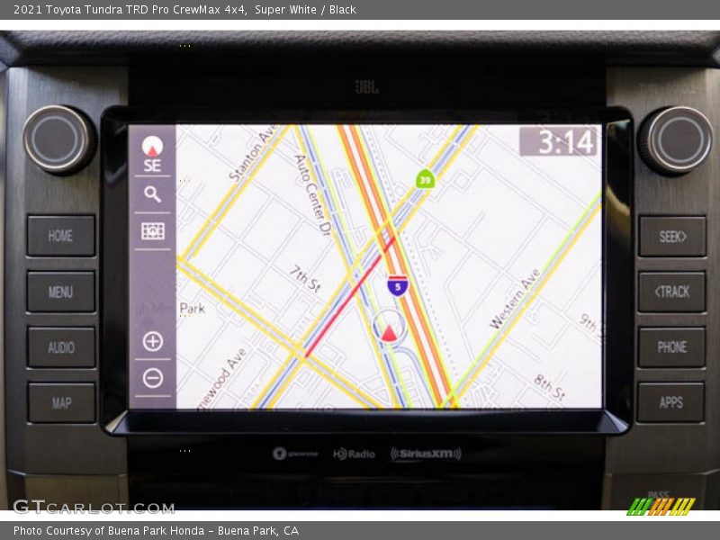 Navigation of 2021 Tundra TRD Pro CrewMax 4x4