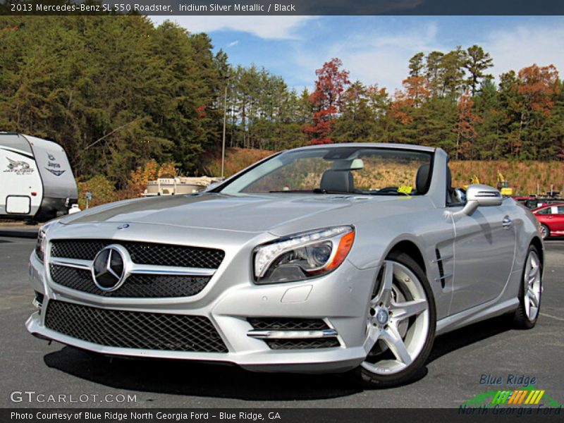 Iridium Silver Metallic / Black 2013 Mercedes-Benz SL 550 Roadster