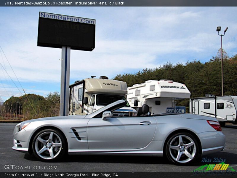 Iridium Silver Metallic / Black 2013 Mercedes-Benz SL 550 Roadster