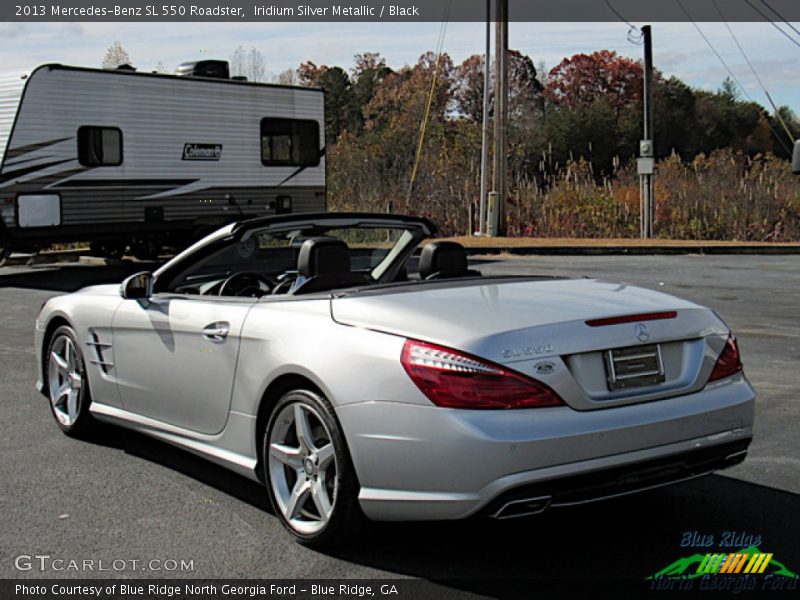 Iridium Silver Metallic / Black 2013 Mercedes-Benz SL 550 Roadster