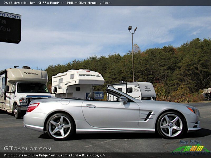 Iridium Silver Metallic / Black 2013 Mercedes-Benz SL 550 Roadster
