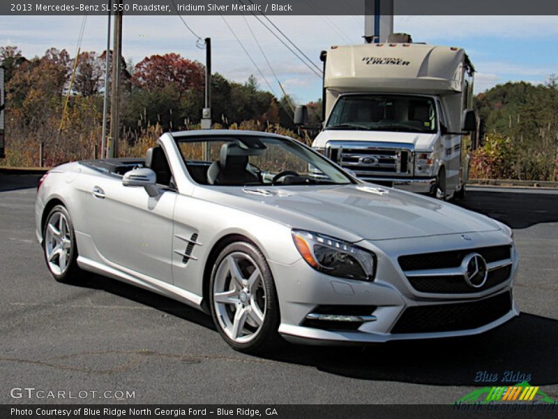 Iridium Silver Metallic / Black 2013 Mercedes-Benz SL 550 Roadster