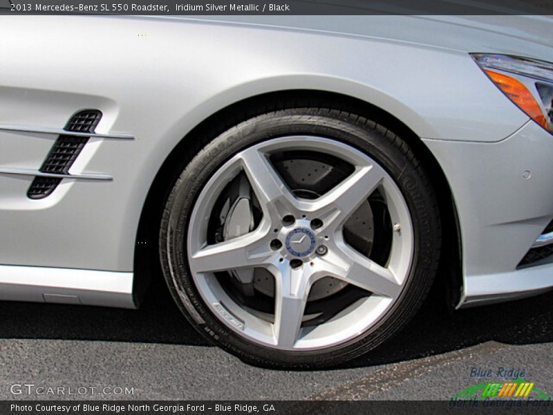 Iridium Silver Metallic / Black 2013 Mercedes-Benz SL 550 Roadster