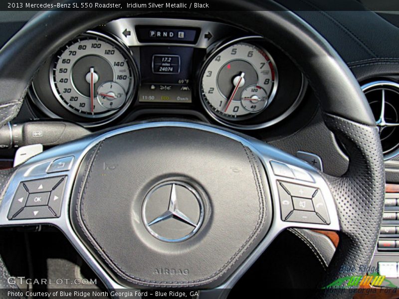 Iridium Silver Metallic / Black 2013 Mercedes-Benz SL 550 Roadster
