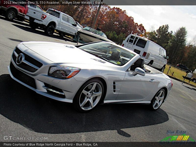 Iridium Silver Metallic / Black 2013 Mercedes-Benz SL 550 Roadster