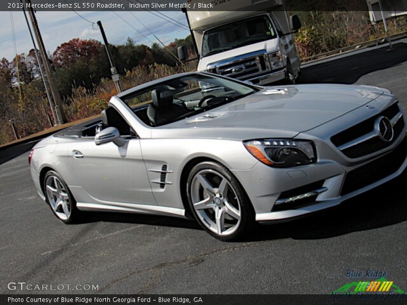 Iridium Silver Metallic / Black 2013 Mercedes-Benz SL 550 Roadster