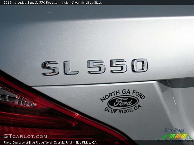 Iridium Silver Metallic / Black 2013 Mercedes-Benz SL 550 Roadster