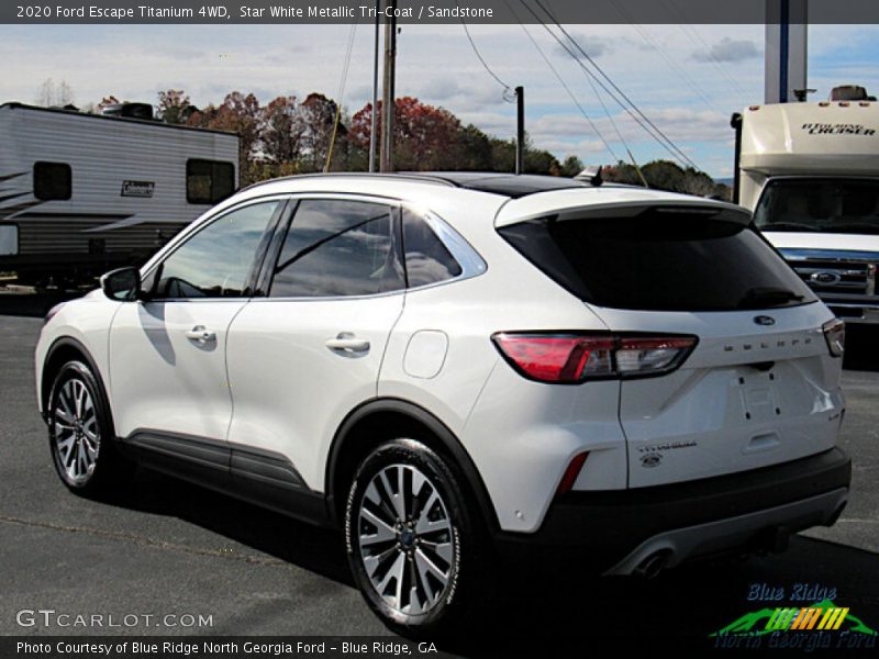 Star White Metallic Tri-Coat / Sandstone 2020 Ford Escape Titanium 4WD