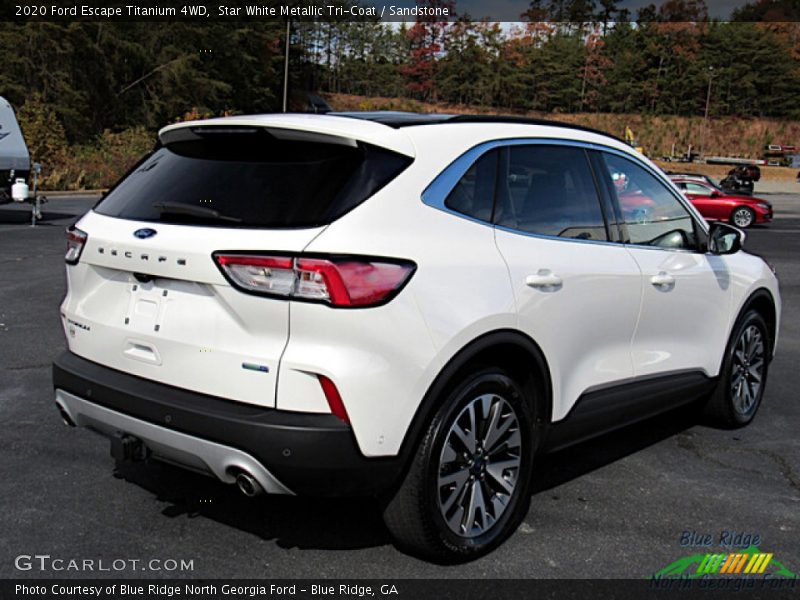 Star White Metallic Tri-Coat / Sandstone 2020 Ford Escape Titanium 4WD