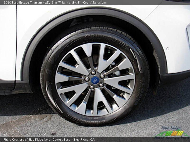 Star White Metallic Tri-Coat / Sandstone 2020 Ford Escape Titanium 4WD