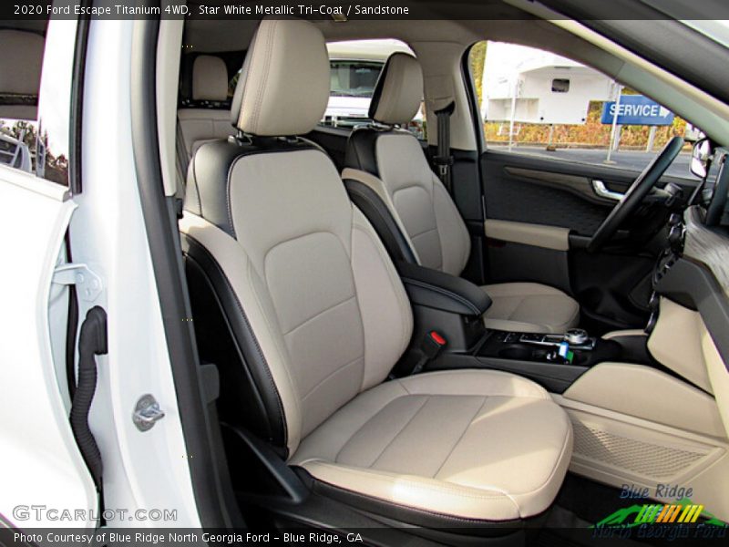 Star White Metallic Tri-Coat / Sandstone 2020 Ford Escape Titanium 4WD