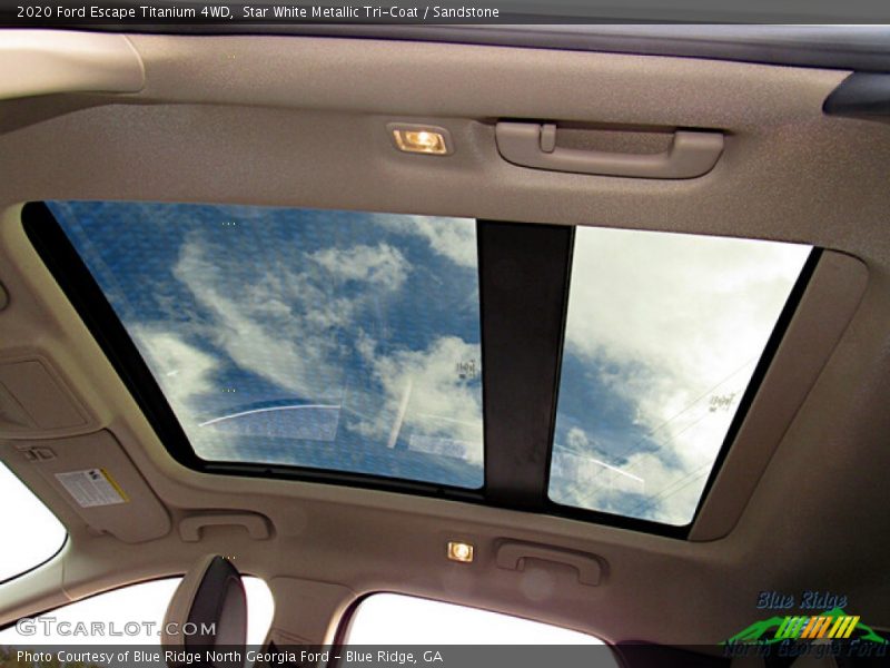 Star White Metallic Tri-Coat / Sandstone 2020 Ford Escape Titanium 4WD