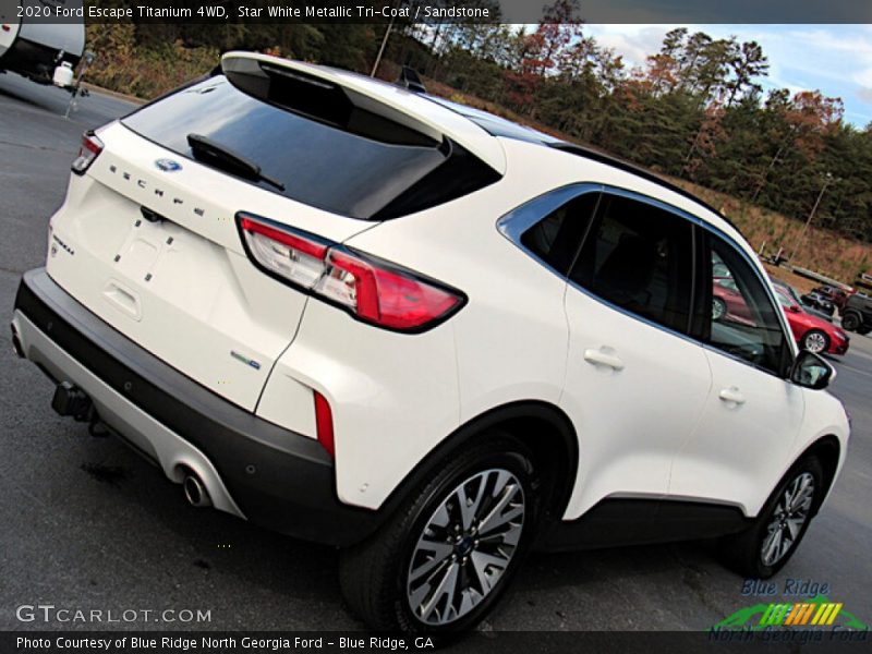 Star White Metallic Tri-Coat / Sandstone 2020 Ford Escape Titanium 4WD