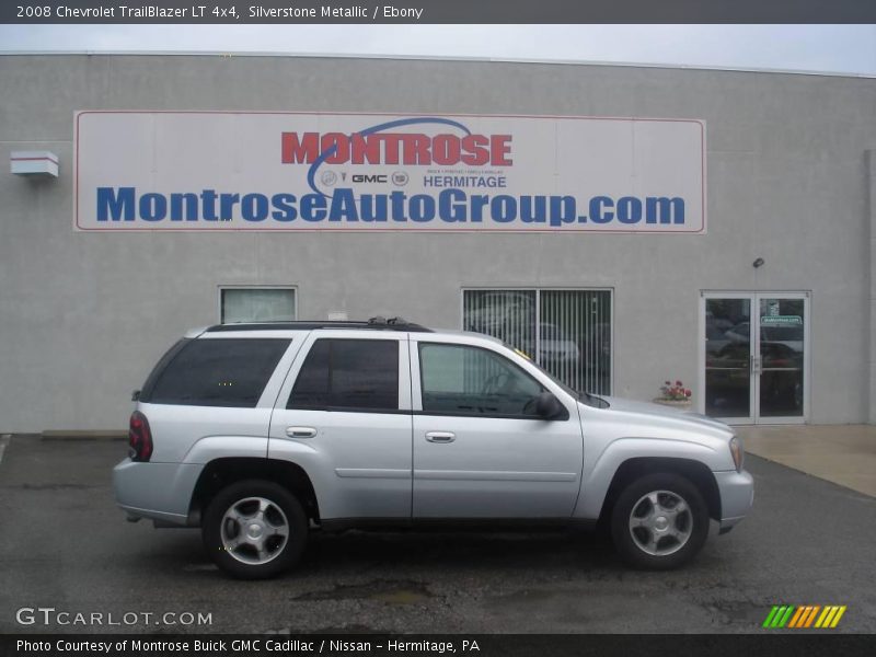Silverstone Metallic / Ebony 2008 Chevrolet TrailBlazer LT 4x4