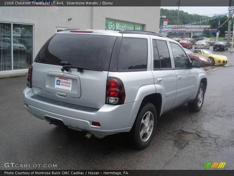 Silverstone Metallic / Ebony 2008 Chevrolet TrailBlazer LT 4x4