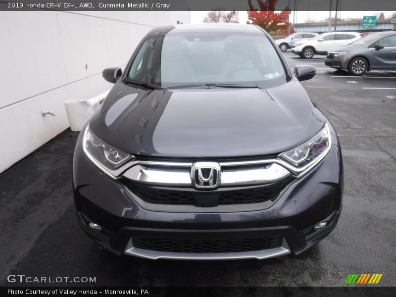 Gunmetal Metallic / Gray 2019 Honda CR-V EX-L AWD