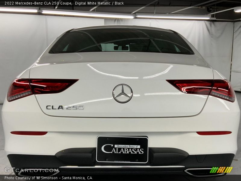 Digital White Metallic / Black 2022 Mercedes-Benz CLA 250 Coupe