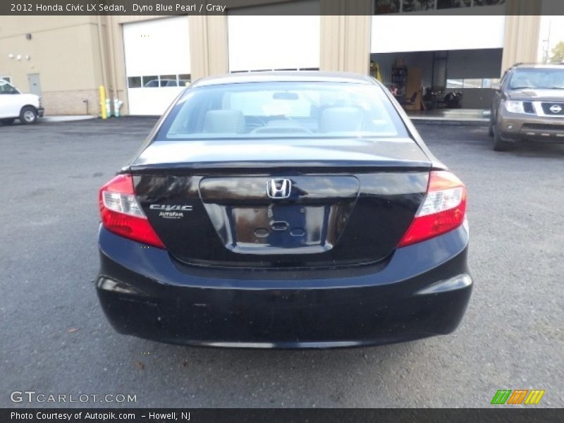 Dyno Blue Pearl / Gray 2012 Honda Civic LX Sedan
