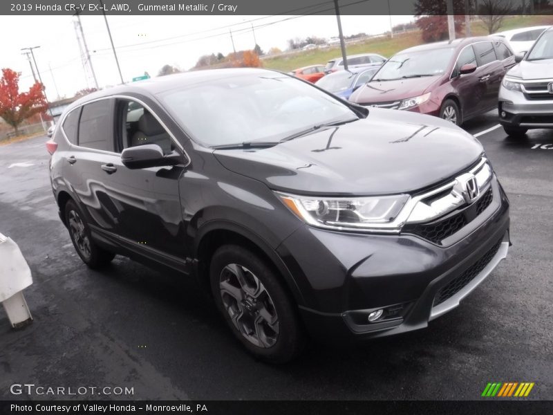 Gunmetal Metallic / Gray 2019 Honda CR-V EX-L AWD