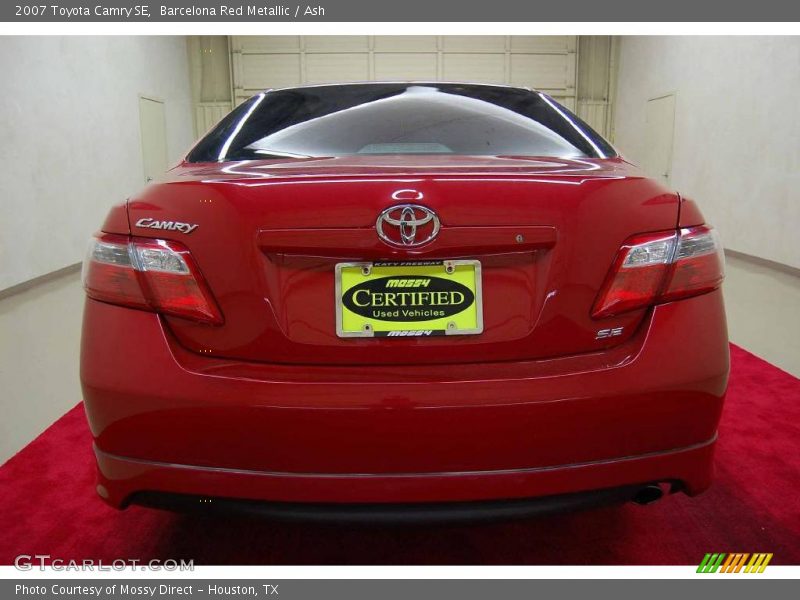 Barcelona Red Metallic / Ash 2007 Toyota Camry SE