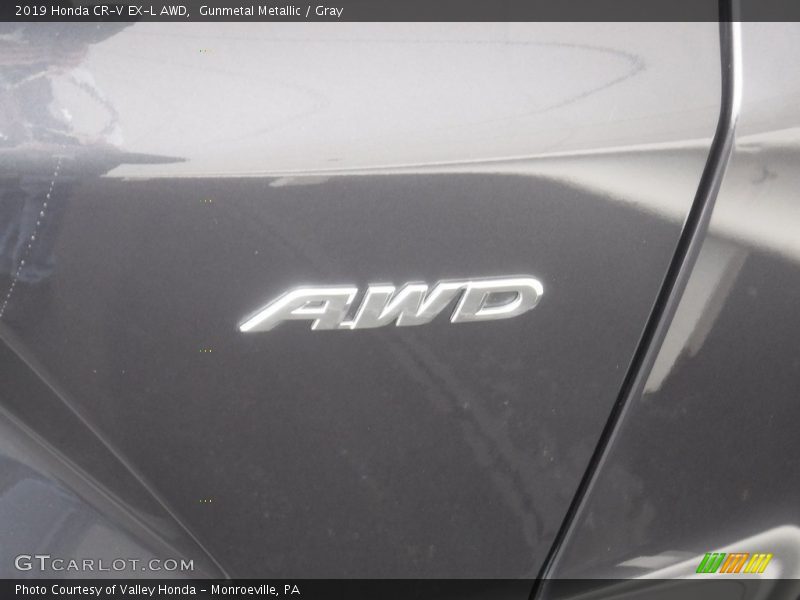 Gunmetal Metallic / Gray 2019 Honda CR-V EX-L AWD