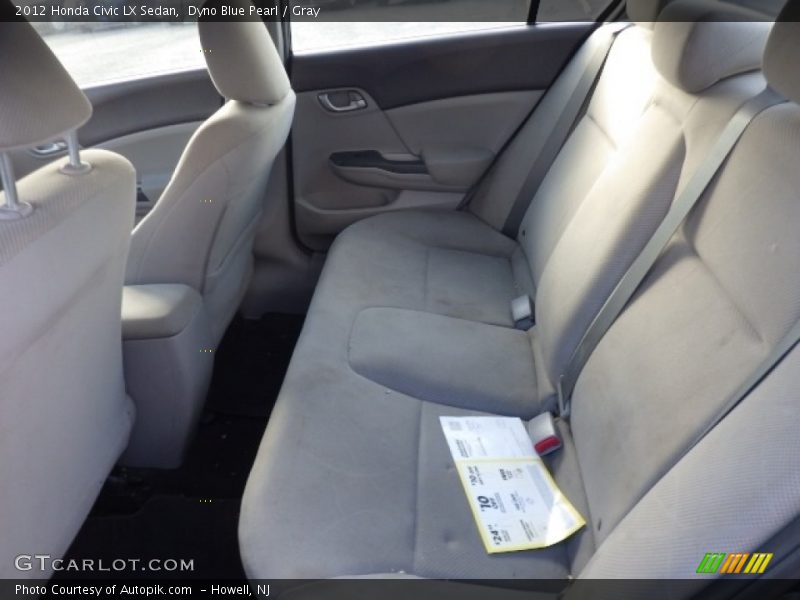 Dyno Blue Pearl / Gray 2012 Honda Civic LX Sedan