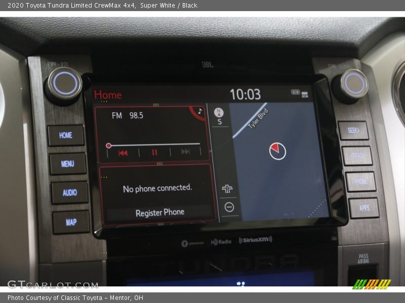 Navigation of 2020 Tundra Limited CrewMax 4x4