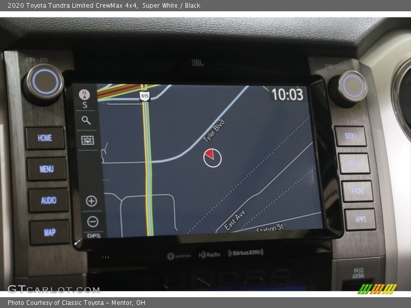 Navigation of 2020 Tundra Limited CrewMax 4x4