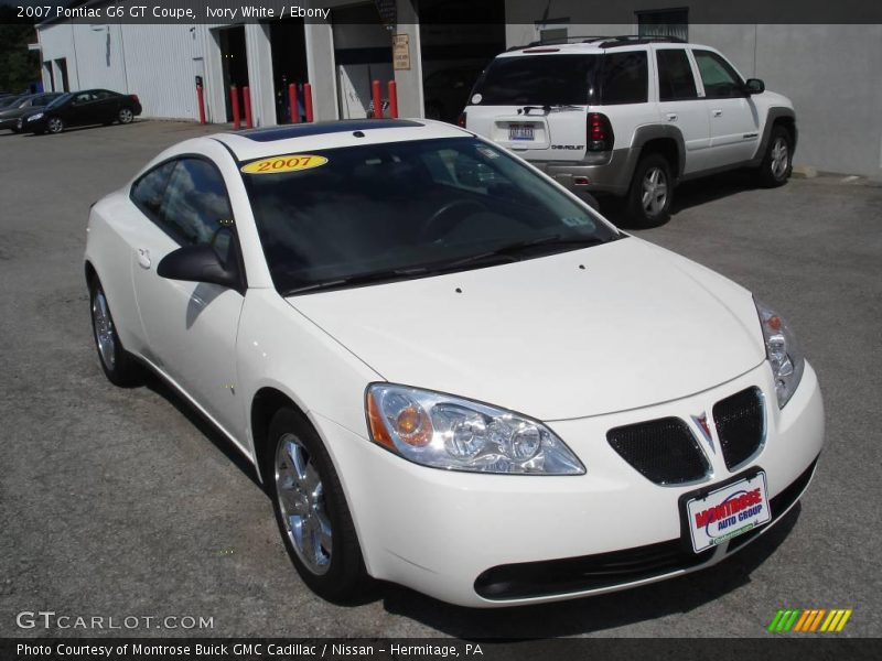 Ivory White / Ebony 2007 Pontiac G6 GT Coupe