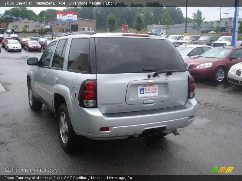 Silverstone Metallic / Ebony 2008 Chevrolet TrailBlazer LT 4x4