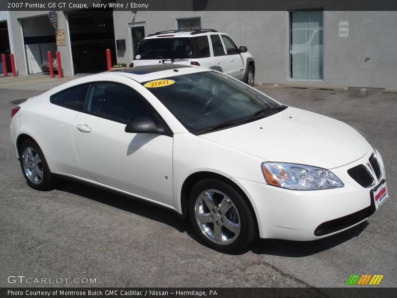 Ivory White / Ebony 2007 Pontiac G6 GT Coupe