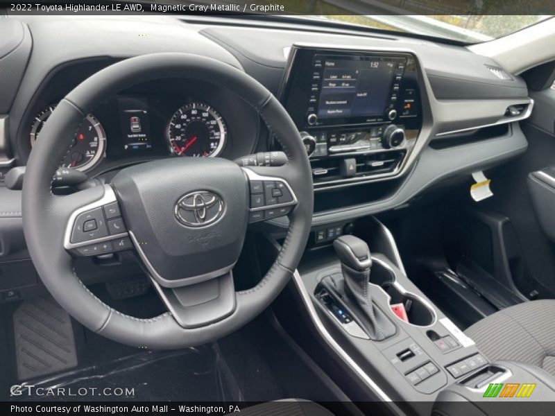 Magnetic Gray Metallic / Graphite 2022 Toyota Highlander LE AWD