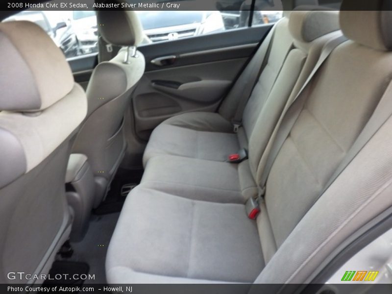 Alabaster Silver Metallic / Gray 2008 Honda Civic EX Sedan