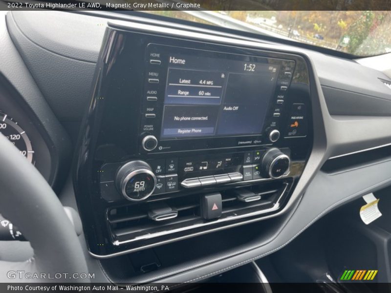 Magnetic Gray Metallic / Graphite 2022 Toyota Highlander LE AWD