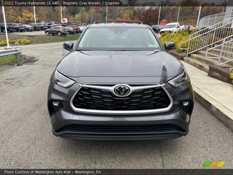Magnetic Gray Metallic / Graphite 2022 Toyota Highlander LE AWD