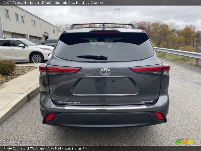 Magnetic Gray Metallic / Graphite 2022 Toyota Highlander LE AWD