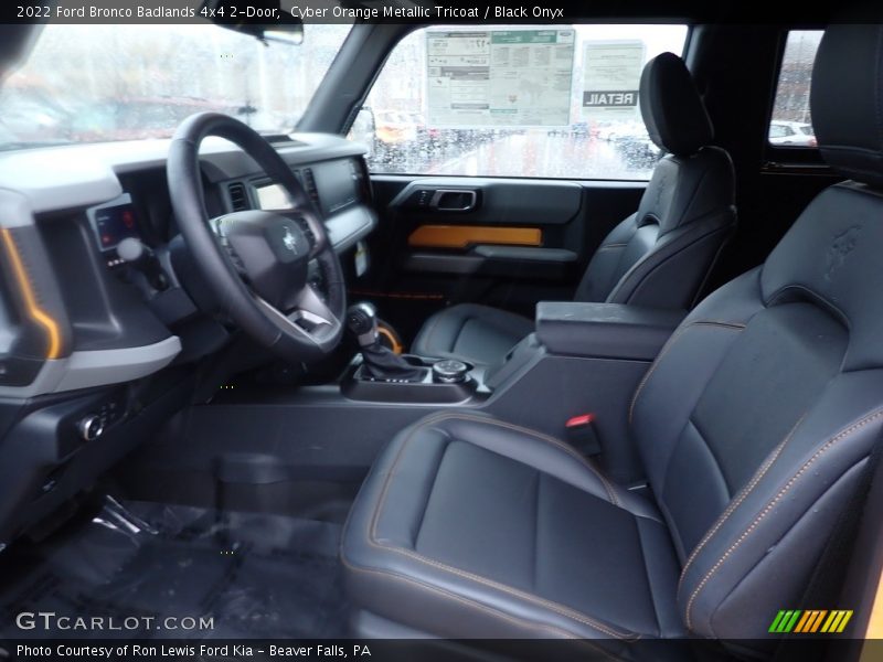 Front Seat of 2022 Bronco Badlands 4x4 2-Door