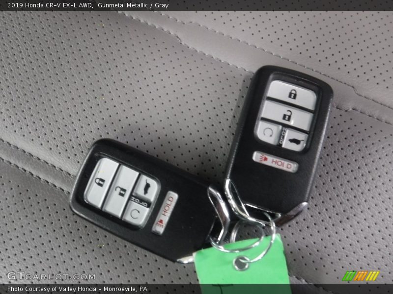 Gunmetal Metallic / Gray 2019 Honda CR-V EX-L AWD