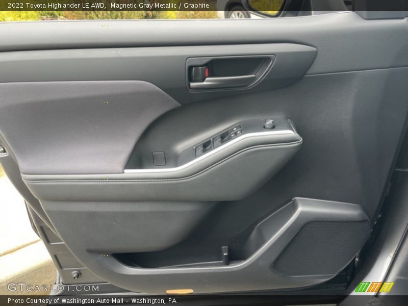 Magnetic Gray Metallic / Graphite 2022 Toyota Highlander LE AWD