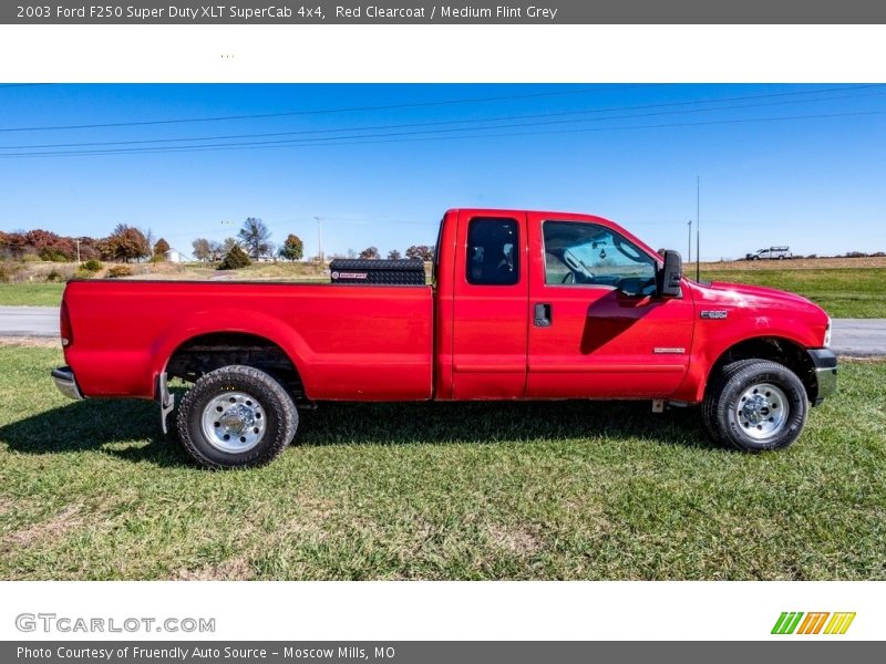  2003 F250 Super Duty XLT SuperCab 4x4 Red Clearcoat