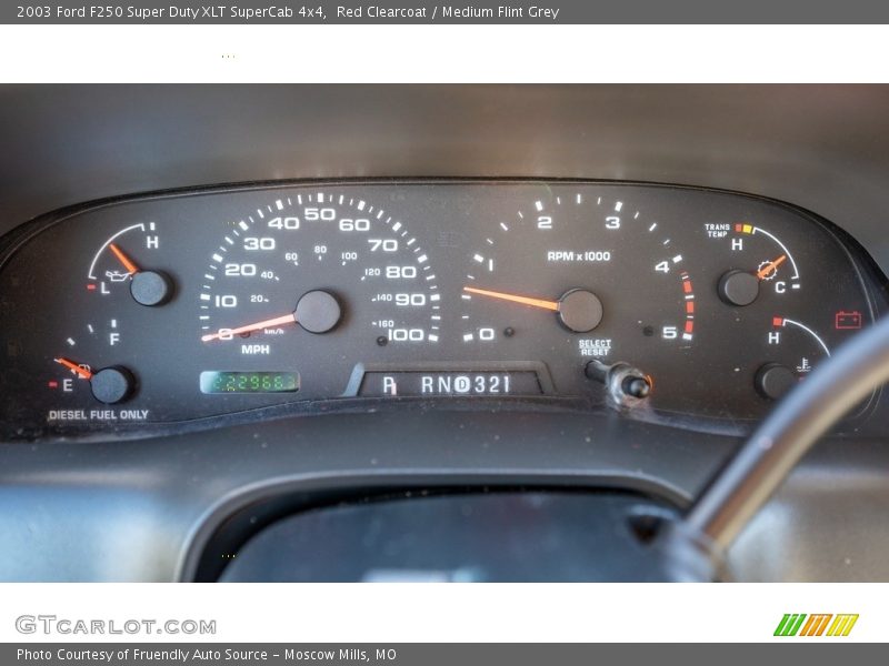 2003 F250 Super Duty XLT SuperCab 4x4 XLT SuperCab 4x4 Gauges