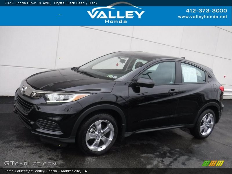 Crystal Black Pearl / Black 2022 Honda HR-V LX AWD