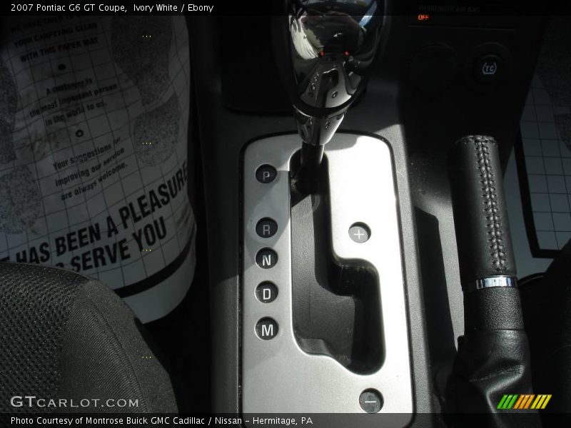 Ivory White / Ebony 2007 Pontiac G6 GT Coupe