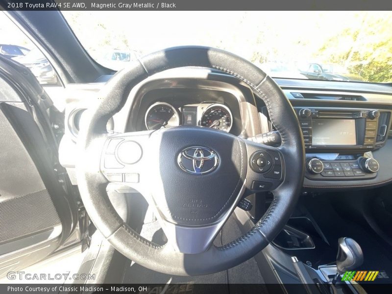 Magnetic Gray Metallic / Black 2018 Toyota RAV4 SE AWD